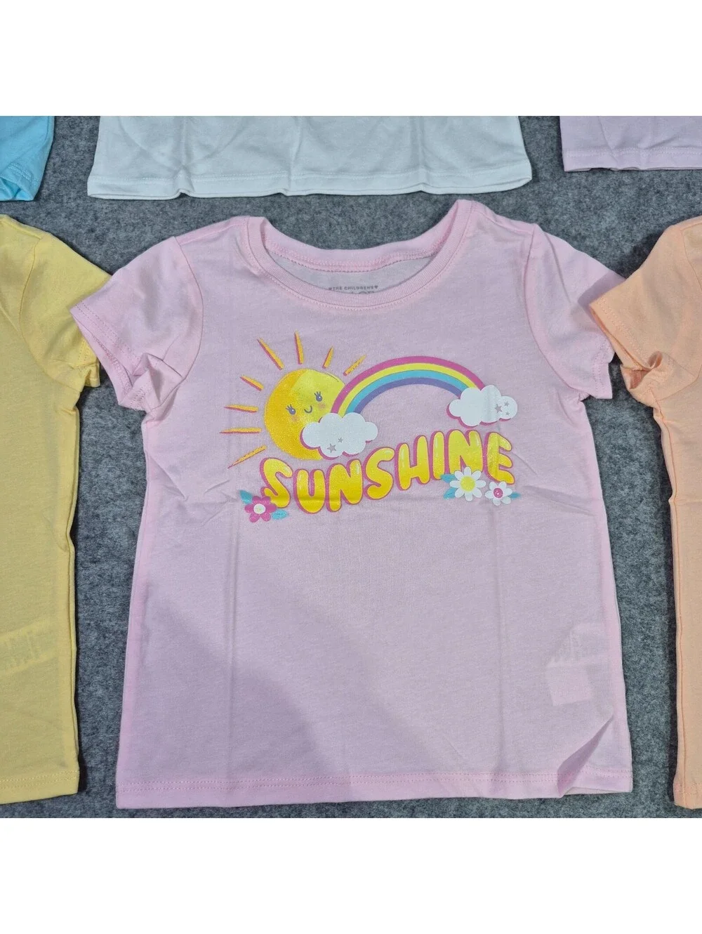 6 The Childrens Palace T-Shirts Sz 3T Graphic Colorful Cute Bulk
